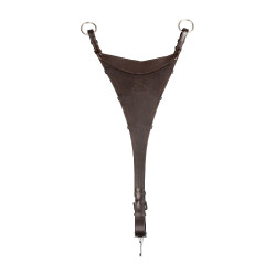 Martingala Acavallo attacco bib in pelle Marrone scuro Martingala Acavallo attacco bib in pelle Marrone scuro