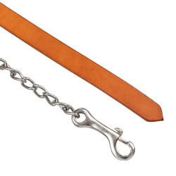 Longhina in pelle Pool’s con catena Olio chiaro Marrone