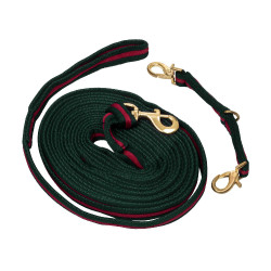 Longhina da lavoro in nylon imbottita, attaccabile alla capezza Umbria Equitazione Verde cacciatore / bordeaux