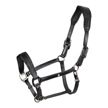 Capezzina in cuoio Equestro anatomica Diamond Nero