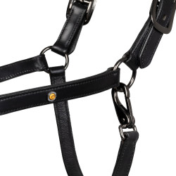 Capezzina in cuoio Equestro anatomica Diamond Nero