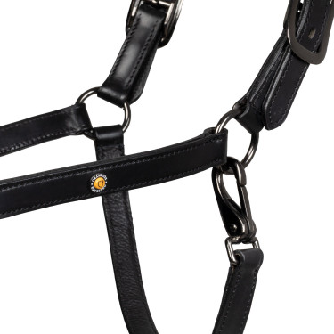 Capezzina in cuoio Equestro anatomica Diamond Nero