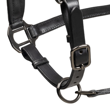 Capezzina in cuoio Equestro anatomica Diamond Nero