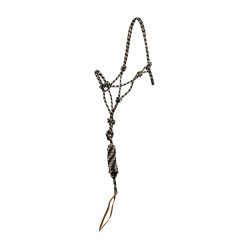 Capo cavezza in corda Pool’s annodato con lunghina Beige / nero