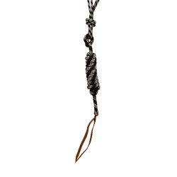 Capo cavezza in corda Pool’s annodato con lunghina Beige / nero