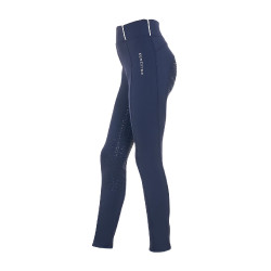 Leggings da ragazza Equestro x FISE full grip taglio slim Blazer marine Blu marino