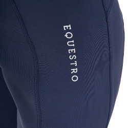 Leggings da ragazza Equestro x FISE full grip taglio slim Blazer marine Blu marino