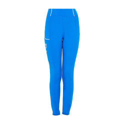 Leggings da ragazza Equestro x FISE full grip taglio slim Blu di Savoia