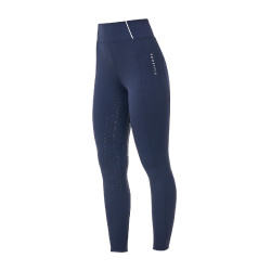 Leggings donna Equestro x FISE full grip taglio slim Blazer marine Blu marino