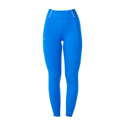 Leggings donna Equestro x FISE full grip taglio slim Blu di Savoia