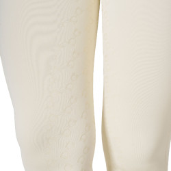 Leggings da donna Equestro a vita alta con passanti per cintura Bianco antico Beige