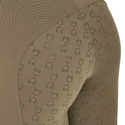 Leggings da donna Equestro a vita alta con passanti per cintura Noce Marrone