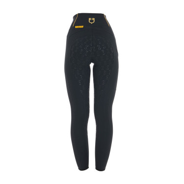 Leggings da donna Equestro leggeri a taglio slim Nero