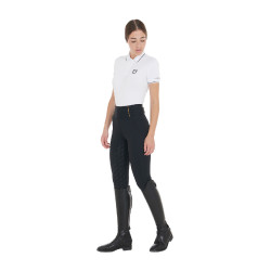 Leggings da donna Equestro leggeri a taglio slim Nero