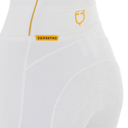 Leggings da donna Equestro leggeri a taglio slim Bianco Leggings da donna Equestro leggeri a taglio slim Bianco