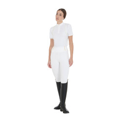 Leggings da donna Equestro leggeri a taglio slim Bianco Leggings da donna Equestro leggeri a taglio slim Bianco