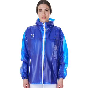 Impermeabile unisex Equestro x FISE Blu di Savoia Impermeabile unisex Equestro x FISE Blu di Savoia