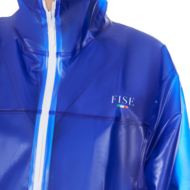 Impermeabile unisex Equestro x FISE Blu di Savoia Impermeabile unisex Equestro x FISE Blu di Savoia