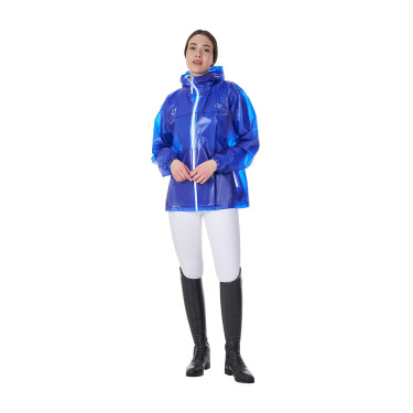 Impermeabile unisex Equestro x FISE Blu di Savoia Impermeabile unisex Equestro x FISE Blu di Savoia