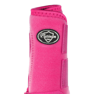 Stinchiere anteriori western Platinum Pro Star Anatomic Fucsia Rosa