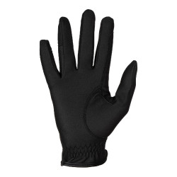 Guanti unisex Equestro in pelle sintetica con chiusura a strappo Nero Guanti unisex Equestro in pelle sintetica con chiusura a strappo Nero