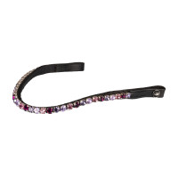 Frontalino Supreme Shade con strass Nero / viola