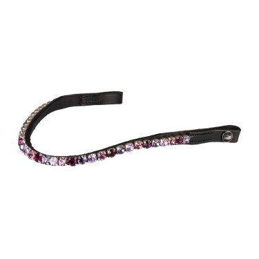 Frontalino Supreme Shade con strass Nero / viola