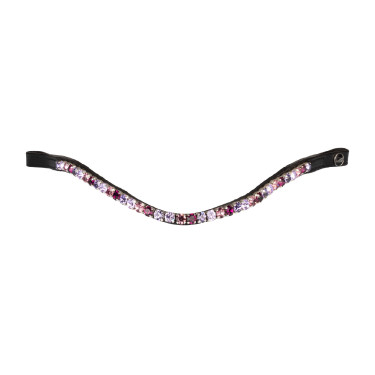 Frontalino Supreme Shade con strass Nero / viola