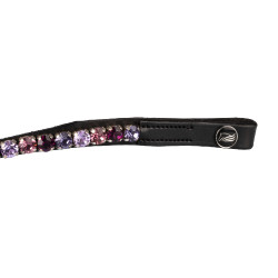Frontalino Supreme Shade con strass Nero / viola