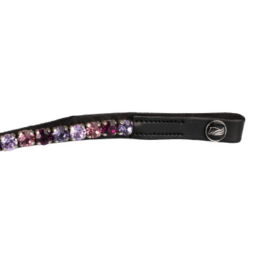 Frontalino Supreme Shade con strass Nero / viola