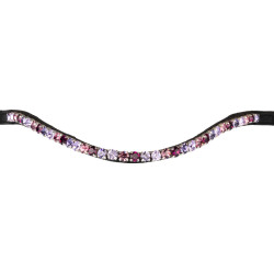 Frontalino Supreme Shade con strass Nero / viola