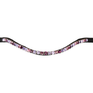 Frontalino Supreme Shade con strass Nero / viola