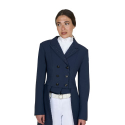 Frac da donna Equestro in tessuto tecnico con strass Blazer marine Blu marino