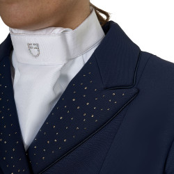 Frac da donna Equestro in tessuto tecnico con strass Blazer marine Blu marino