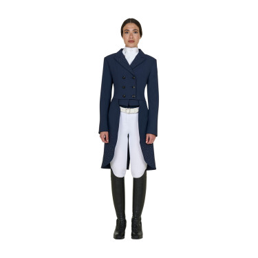 Frac da donna Equestro in tessuto tecnico con strass Blazer marine Blu marino