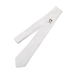 Cravatta da concorso Equestro x FISE con logo ricamato Bianco Cravatta da concorso Equestro x FISE con logo ricamato Bianco