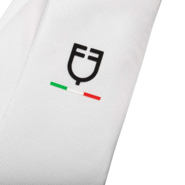 Cravatta da concorso Equestro x FISE con logo ricamato Bianco Cravatta da concorso Equestro x FISE con logo ricamato Bianco