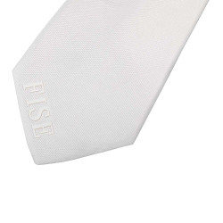 Cravatta da concorso Equestro x FISE con logo ricamato Bianco Cravatta da concorso Equestro x FISE con logo ricamato Bianco