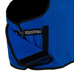 Coperta in pile Equestro x FISE con chiusura frontale Blu di Savoia