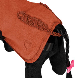 Coperta in pile Equestro per cavallo giocattolo Rosso mattone Coperta in pile Equestro per cavallo giocattolo Rosso mattone