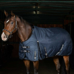 Coperta da esterno Equestro Nevada 250 g in tessuto ripstop Marina Blu marino Coperta da esterno Equestro Nevada 250 g in tessuto ripstop Marina Blu marino