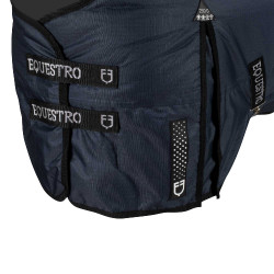 Coperta da esterno Equestro Nevada 250 g in tessuto ripstop Marina Blu marino Coperta da esterno Equestro Nevada 250 g in tessuto ripstop Marina Blu marino