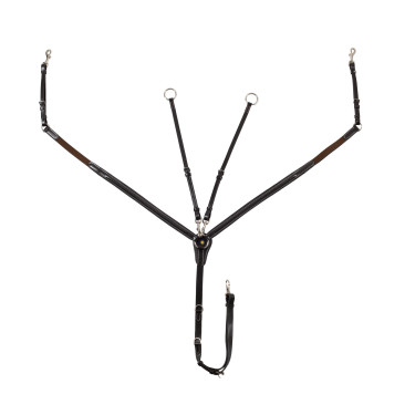 Pettorale equitazione in pelle con martingala rimovibile Pettorale equitazione in pelle con martingala rimovibile