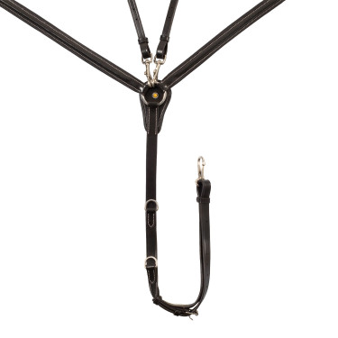 Pettorale equitazione in pelle con martingala rimovibile Pettorale equitazione in pelle con martingala rimovibile