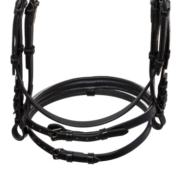 Briglia anatomica Equestro in pelle Nero Briglia anatomica Equestro in pelle Nero