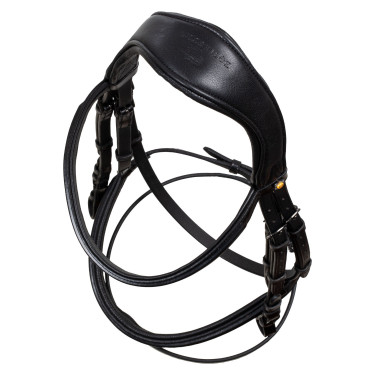 Briglia anatomica Equestro in pelle Nero Briglia anatomica Equestro in pelle Nero