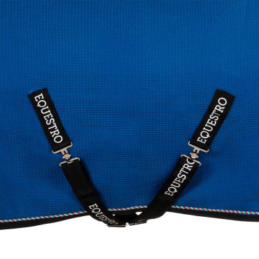 Coperta da box Equestro x FISE in tessuto a nido d’ape Blu di Savoia