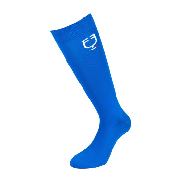Calzini tecnici Equestro x FISE confezione da 3 Nero / blu marine / blu Savoia Bianco