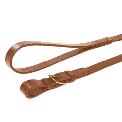 Lunghina equitazione in cuoio con catena in ottone