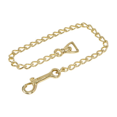 Lunghina equitazione in cuoio con catena in ottone